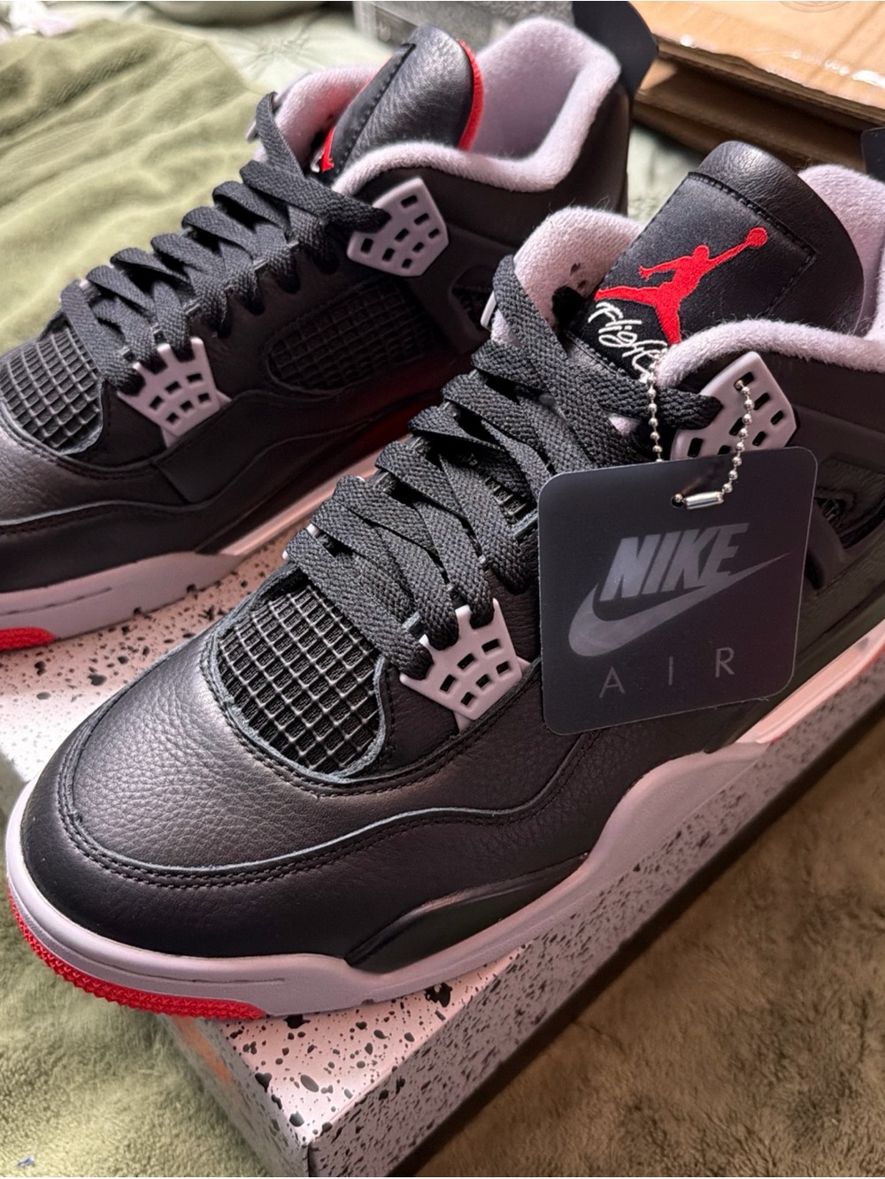 Size 10-🔥Nike Air Jordan 4 Bred Reimagined 2024 Men’s Size 10 Brand New